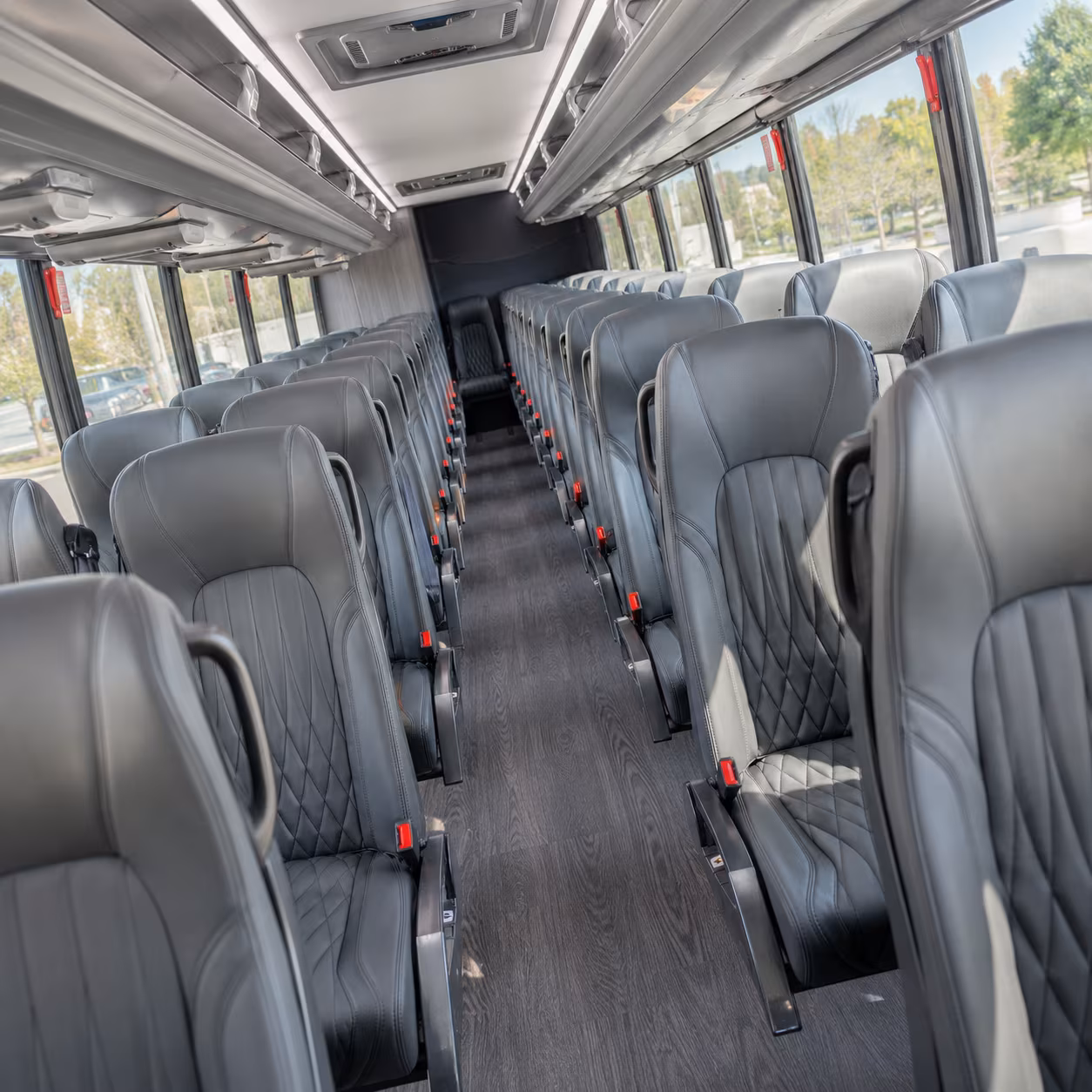 Atlanta atlanta airport transportation party bus exterior