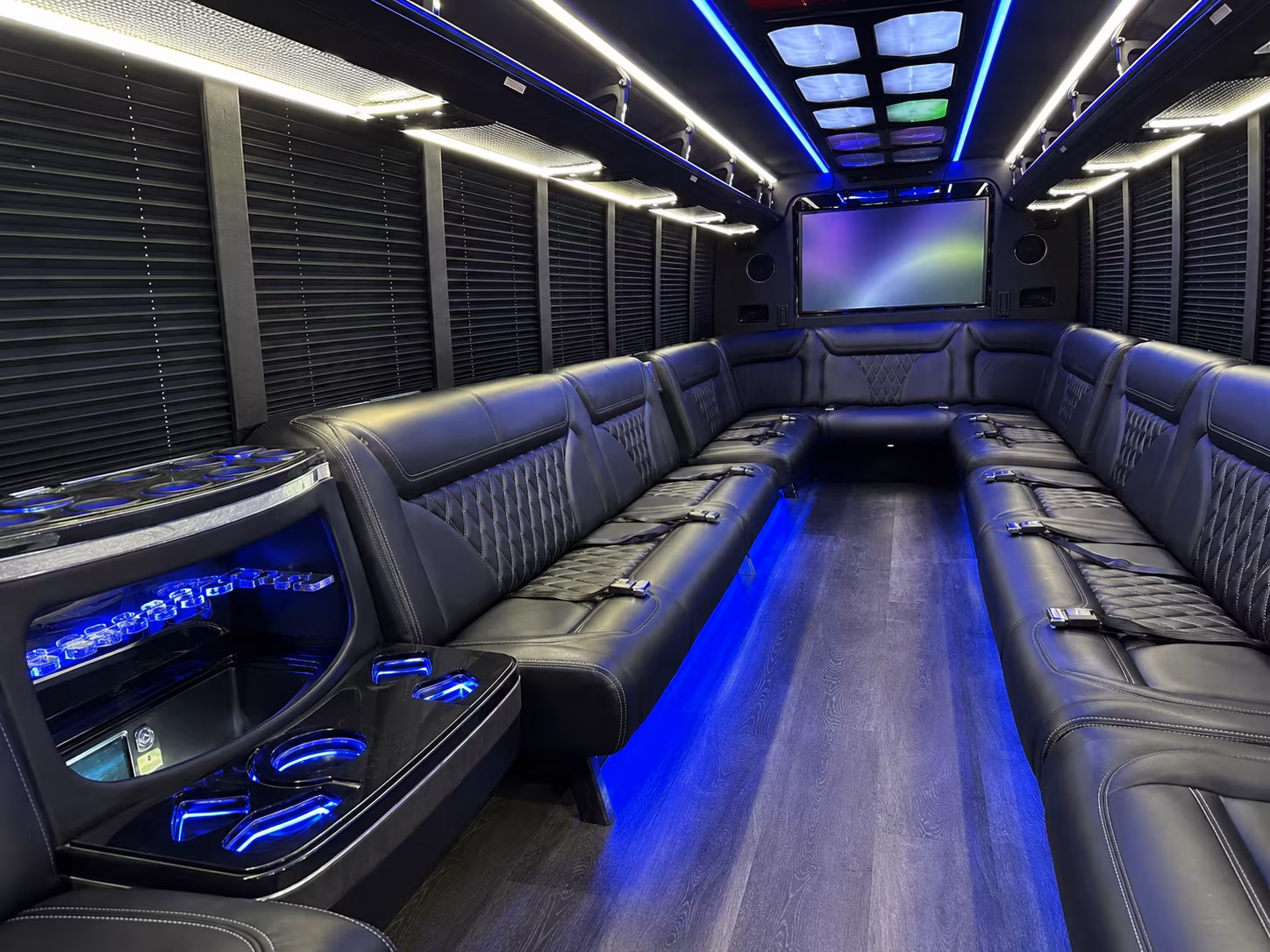 Atlanta atlanta concert party bus rental party bus exterior
