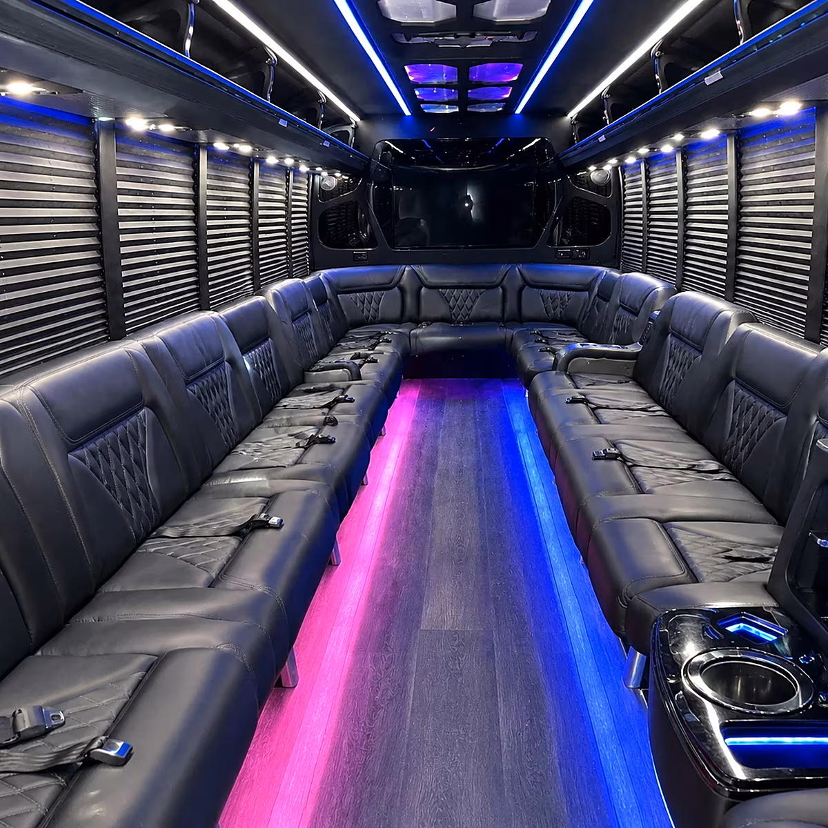 Atlanta atlanta prom party bus rental party bus interior