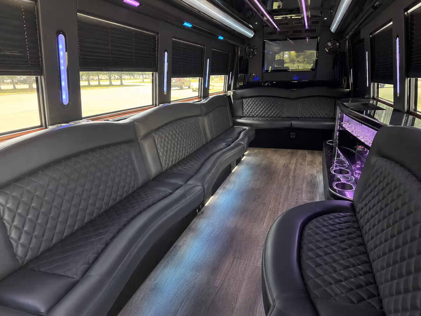 Atlanta atlanta prom party bus rental party bus exterior