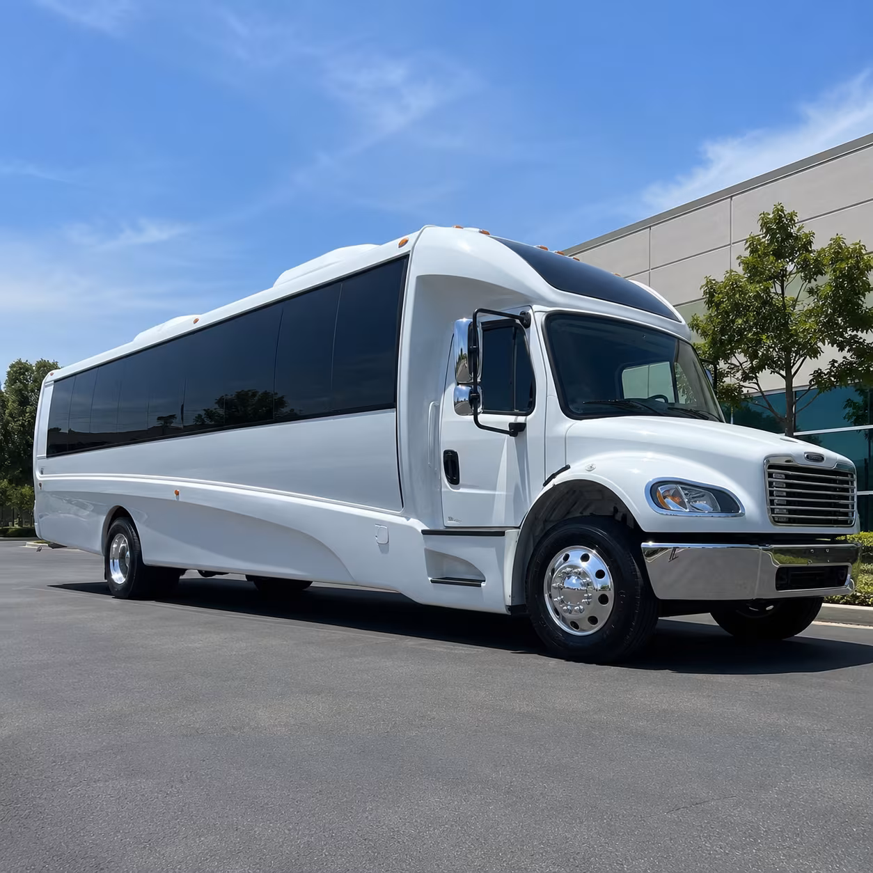 Atlanta atlanta school event bus rental party bus exterior