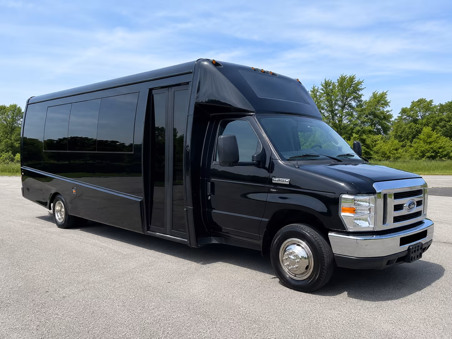 Atlanta atlanta school event bus rental party bus exterior