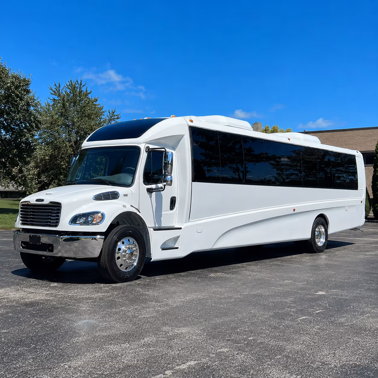 Atlanta atlanta school event bus rental party bus exterior