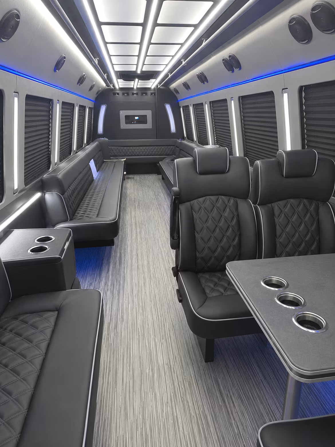 Atlanta atlanta sporting event party bus rental party bus interior