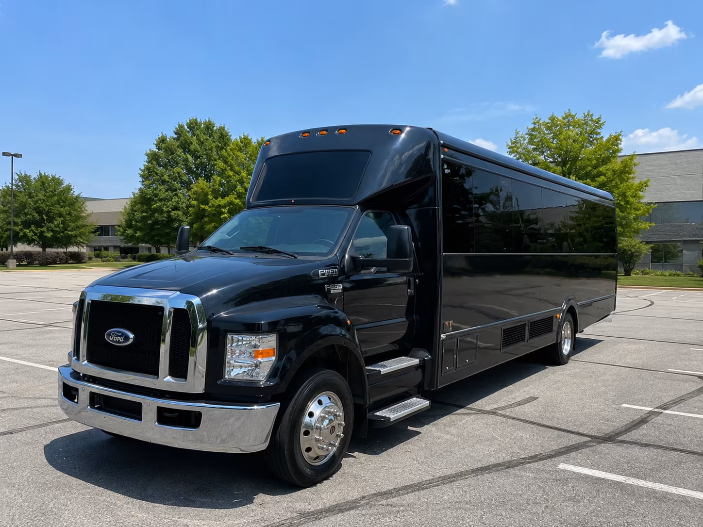 Atlanta Wedding Transportation party bus interior
