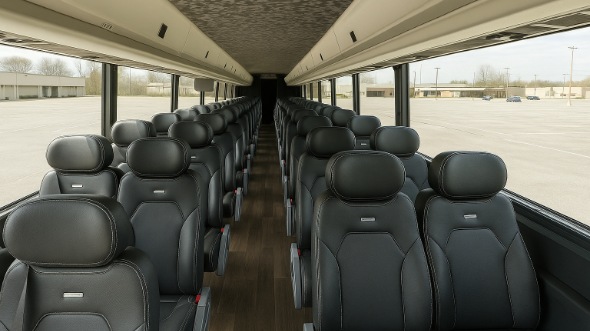 Interior of Charter Bus Company Atlanta's 25 Passenger Minibus in Atlanta