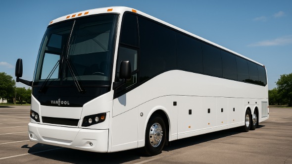 Exterior of Charter Bus Company Atlanta's 40 Passenger Charter Bus in Atlanta
