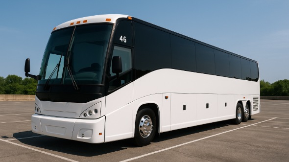 Exterior of Charter Bus Company Sandy Springs's 40 Passenger Party Bus in Sandy Springs