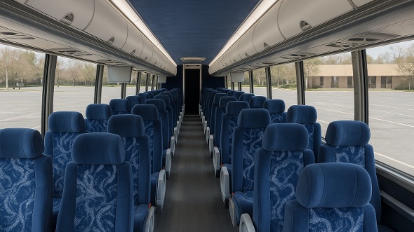 Interior of Charter Bus Company Atlanta's 48 Passenger Charter Bus in Atlanta