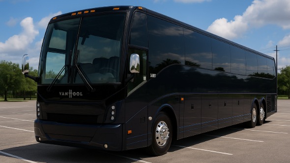 Exterior of Charter Bus Company Sandy Springs's 50 Passenger Party Bus in Sandy Springs