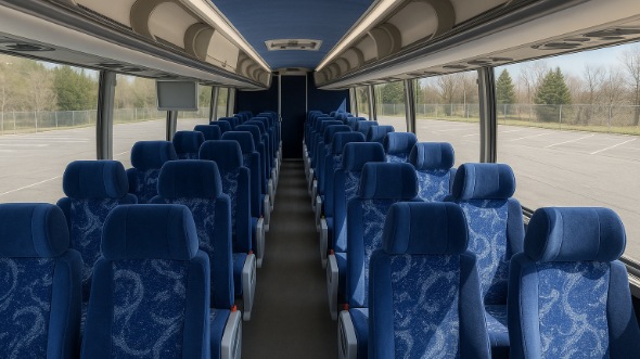 Interior of Charter Bus Company Atlanta's ADA Charter Bus in Atlanta