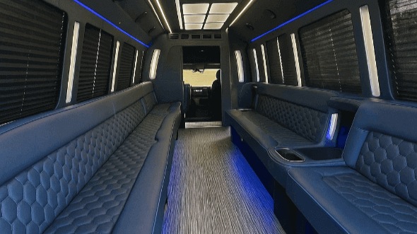atlanta 30 passenger party bus interior